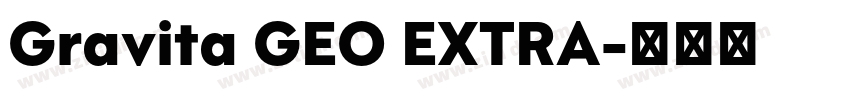 Gravita GEO EXTRA字体转换